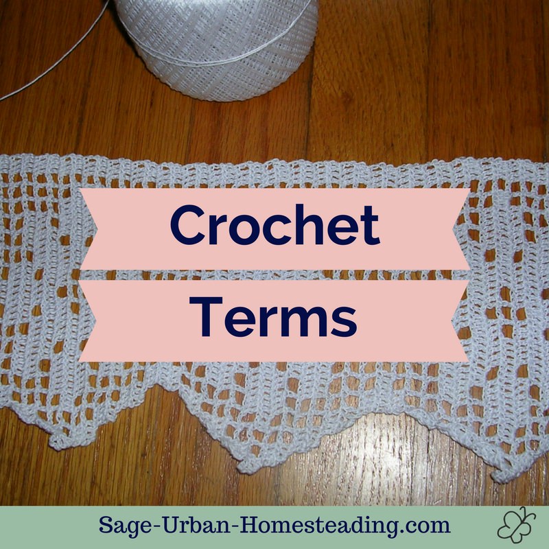 crochet terms label