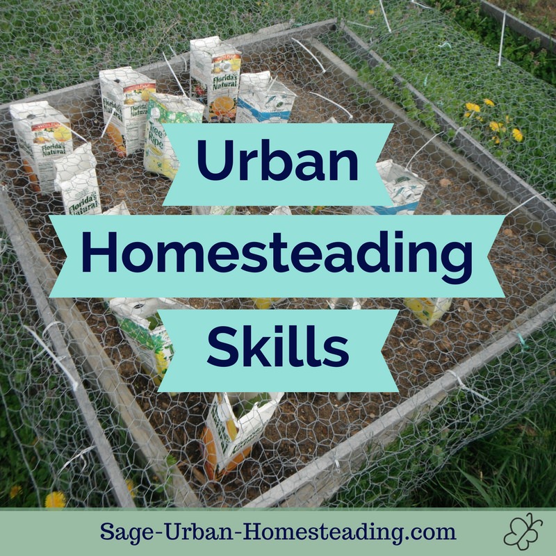 urban homsteading skills label