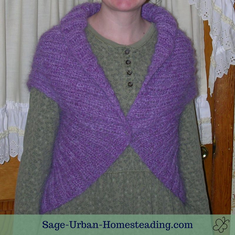 knit alpaca shrug