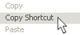 copy shortcut