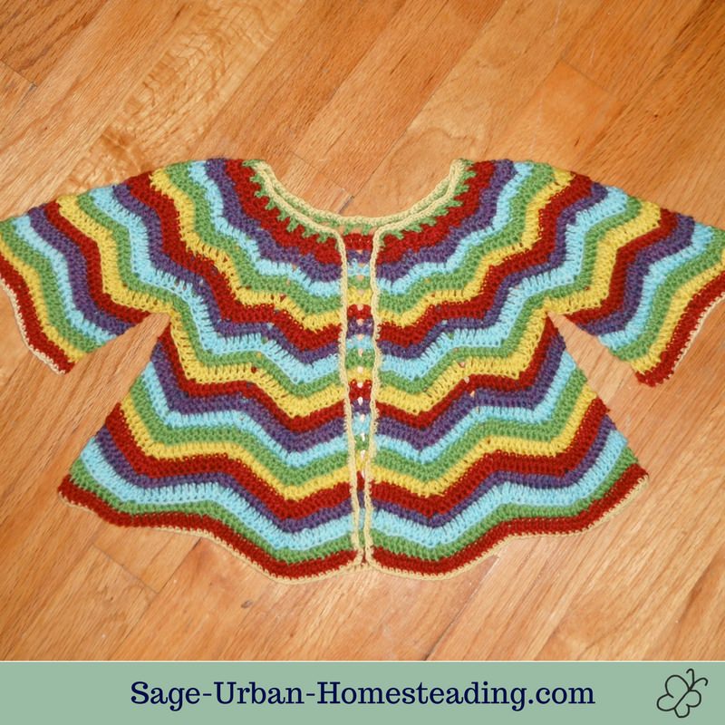 crochet baby cardigan