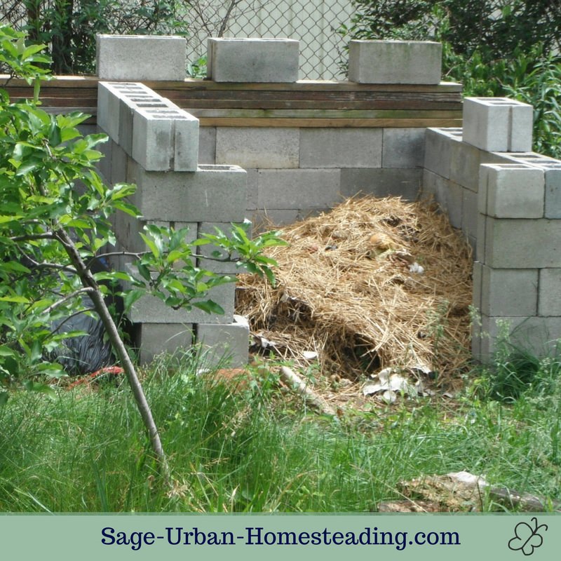 outdoor compost pile