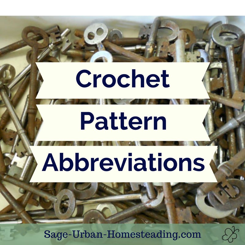 crochet pattern abbreviations