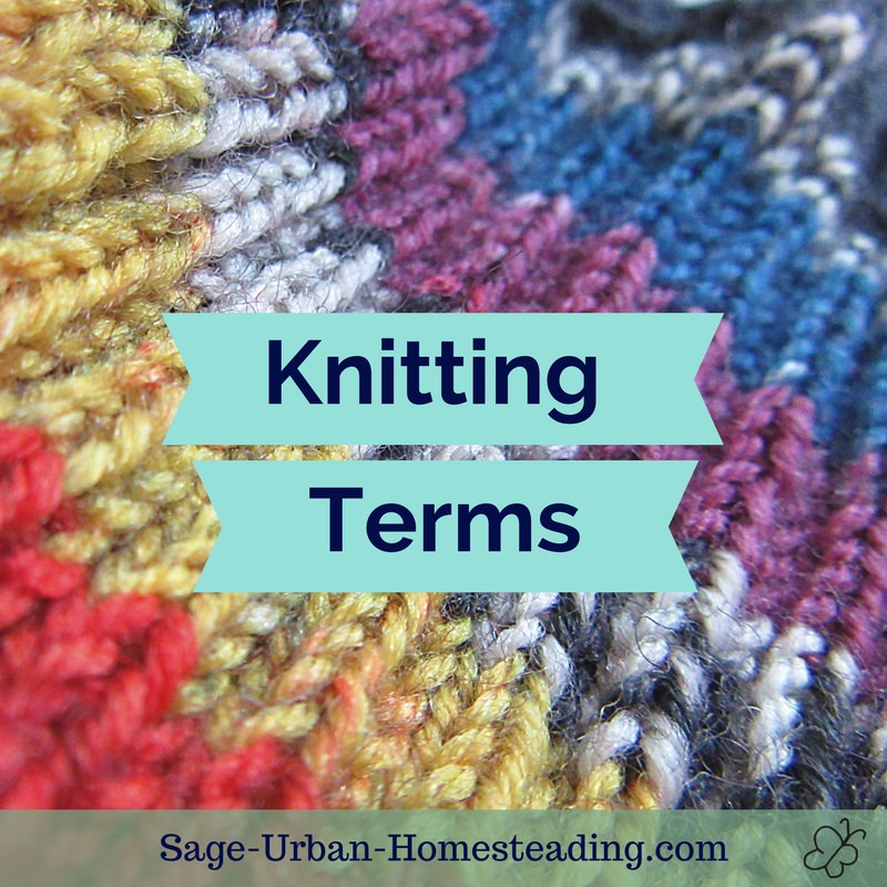 knitting terms