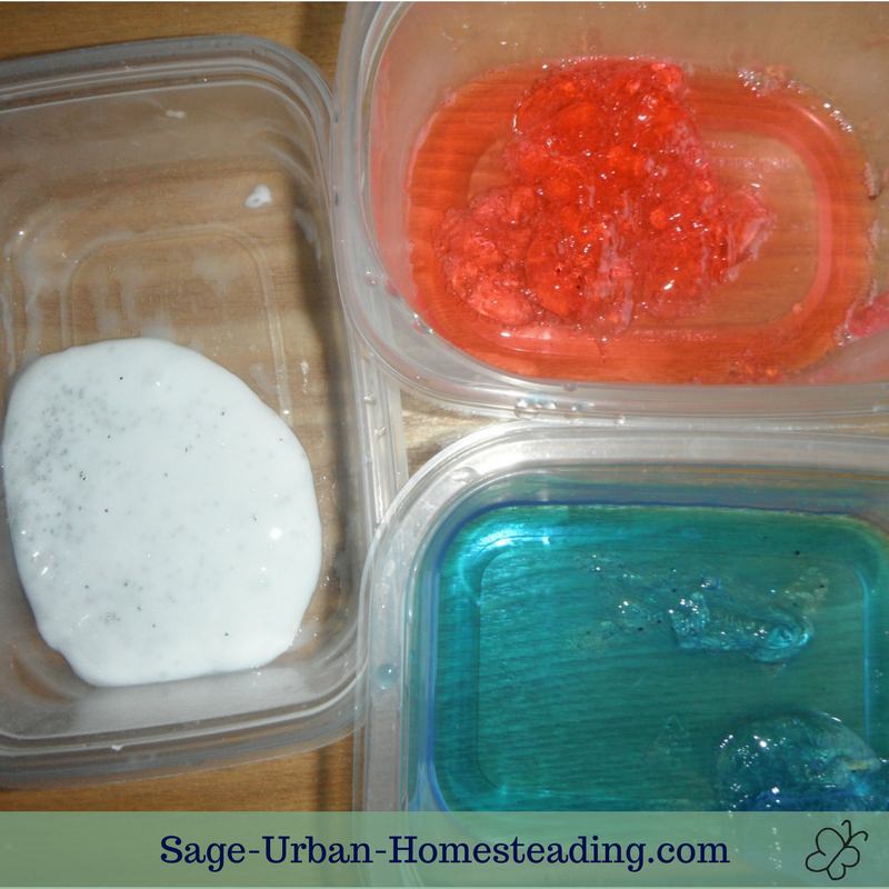 red, white, and blue slime